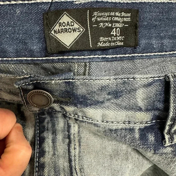 Road Narrows Vintage Inspired Skinny Jeans - Picture 2 of 5